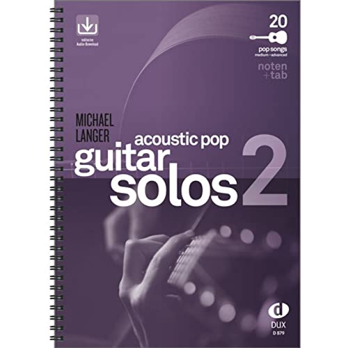 Acoustic Pop Guitar Solos 2: Noten & TAB - medium/advanced von Edition DUX